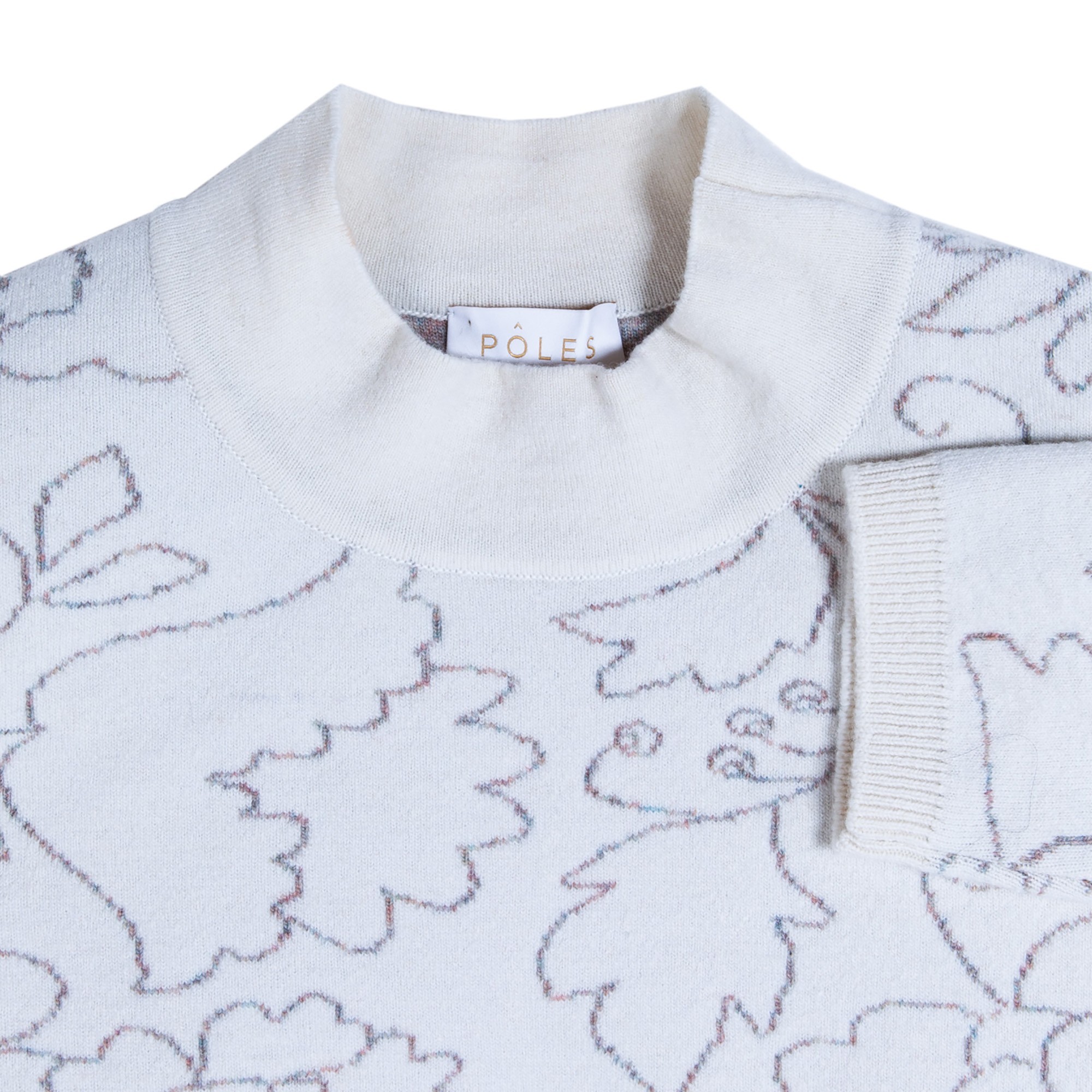 Pull à fleurs Maison Montagut x Martin Morel