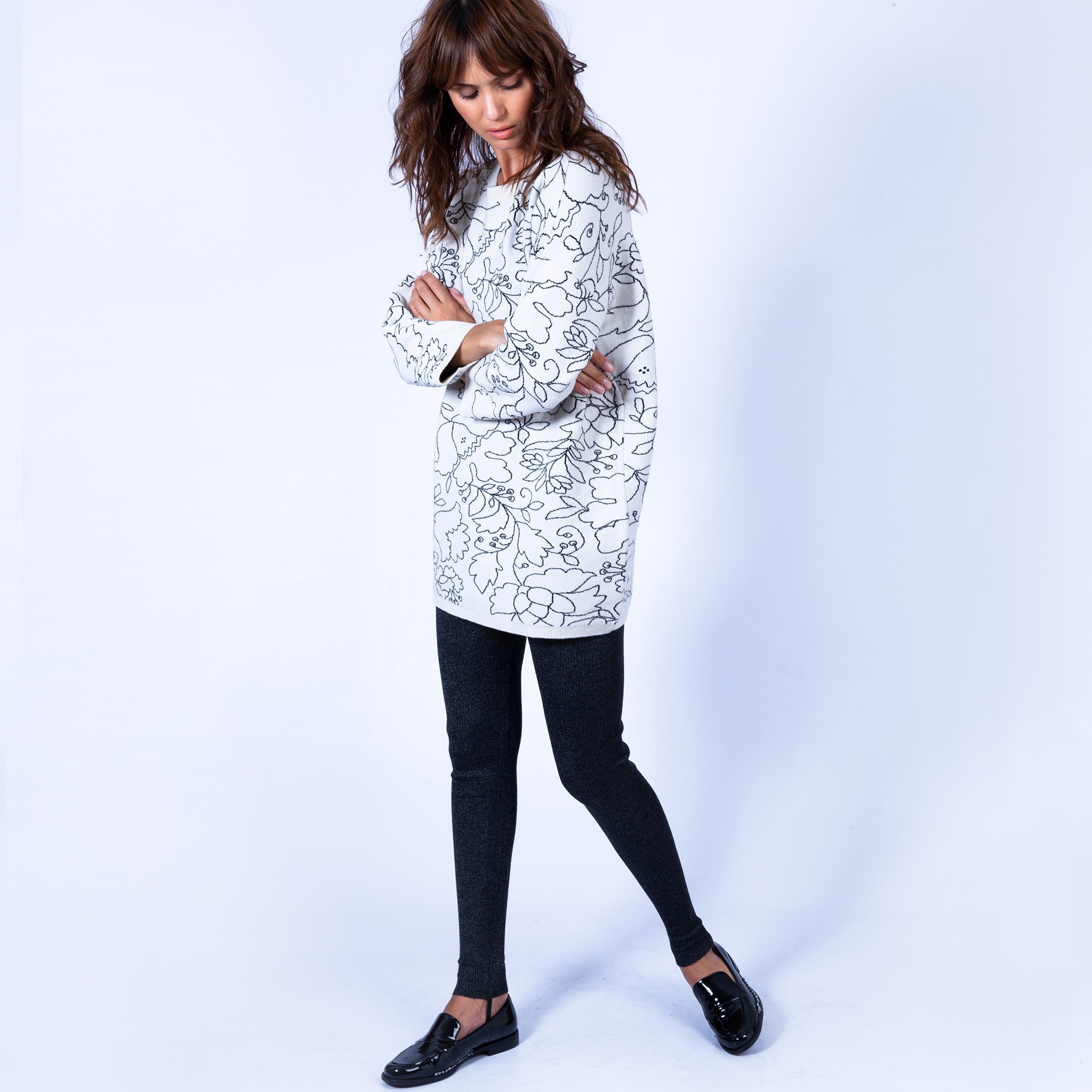 Pull à fleurs Garulla