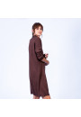 Robe ample avec col montant Grazia 6371 Santal - 20 Rouge f