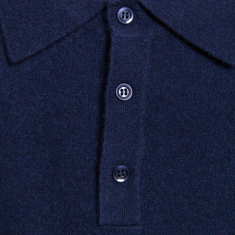 Suéter de cashmere com gola polo - Franklin