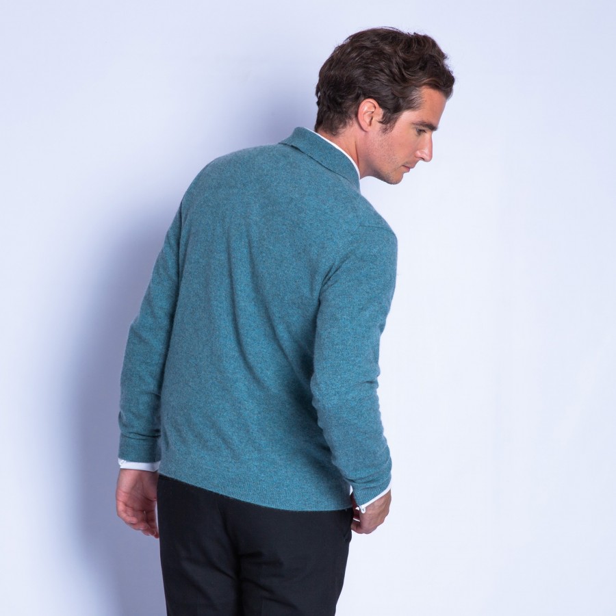 Suéter de cashmere com gola polo - Franklin