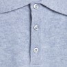 Polo en cachemire Franklin 6350 glace - 11 gris clair