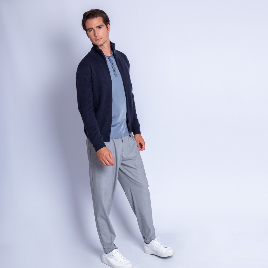 Cashmere zipped waistcoast - François