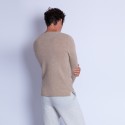 Cashmere jumper with grandad neckline - Henry