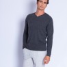 Cashmere jumper with grandad neckline - Henry