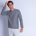 Cotton  and cashmere crew neck jumper - Hizoka