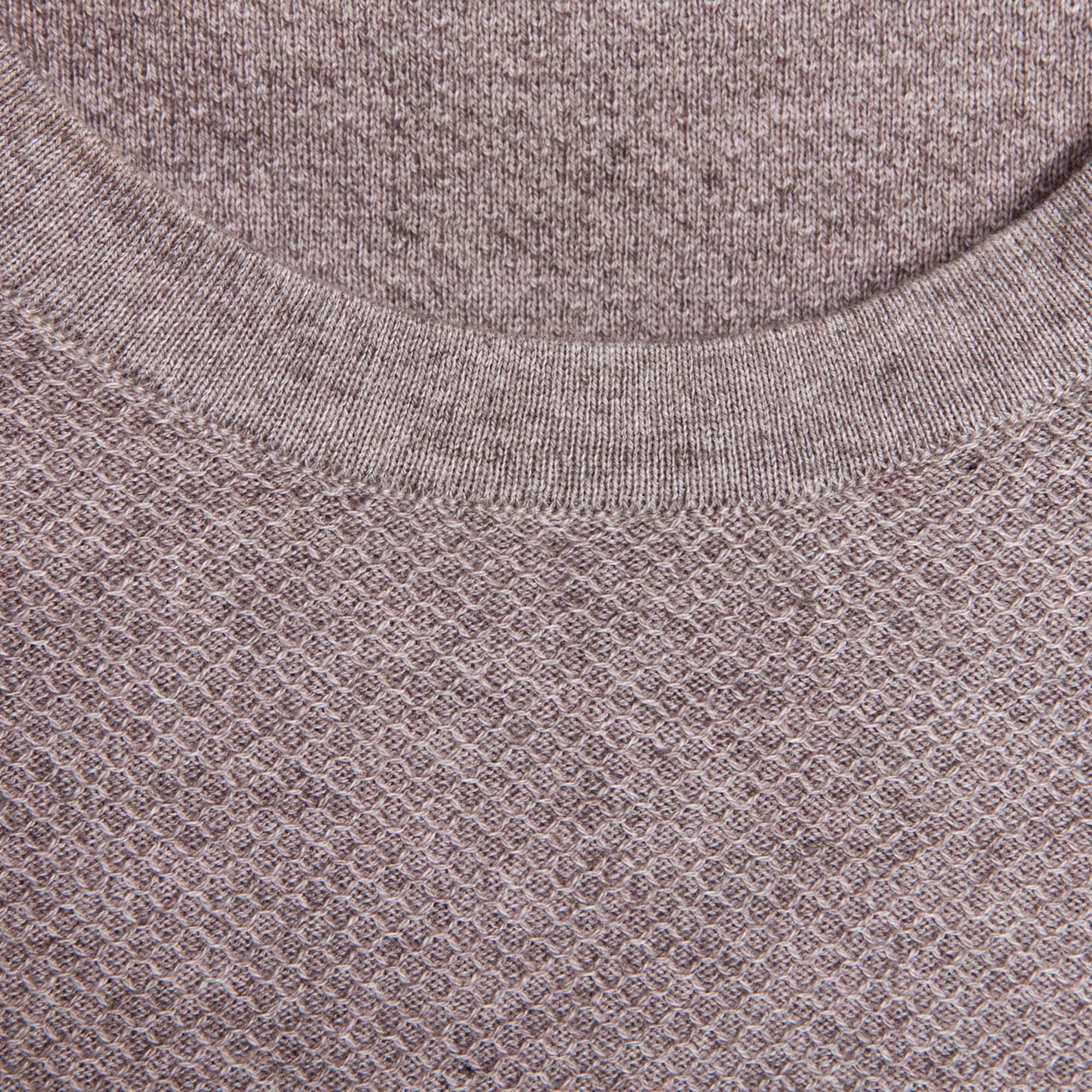 Cotton and cashmere round neck T-shirt - Hideo