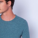 Pull en cachemire Faustin 6347 ruisseau - 22 vert moyen