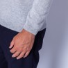 Pull en cachemire Faustin 6350 glace - 11 gris clair