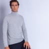 Pull col roulé en cachemire Felipe 6350 glace - 11 gris clair