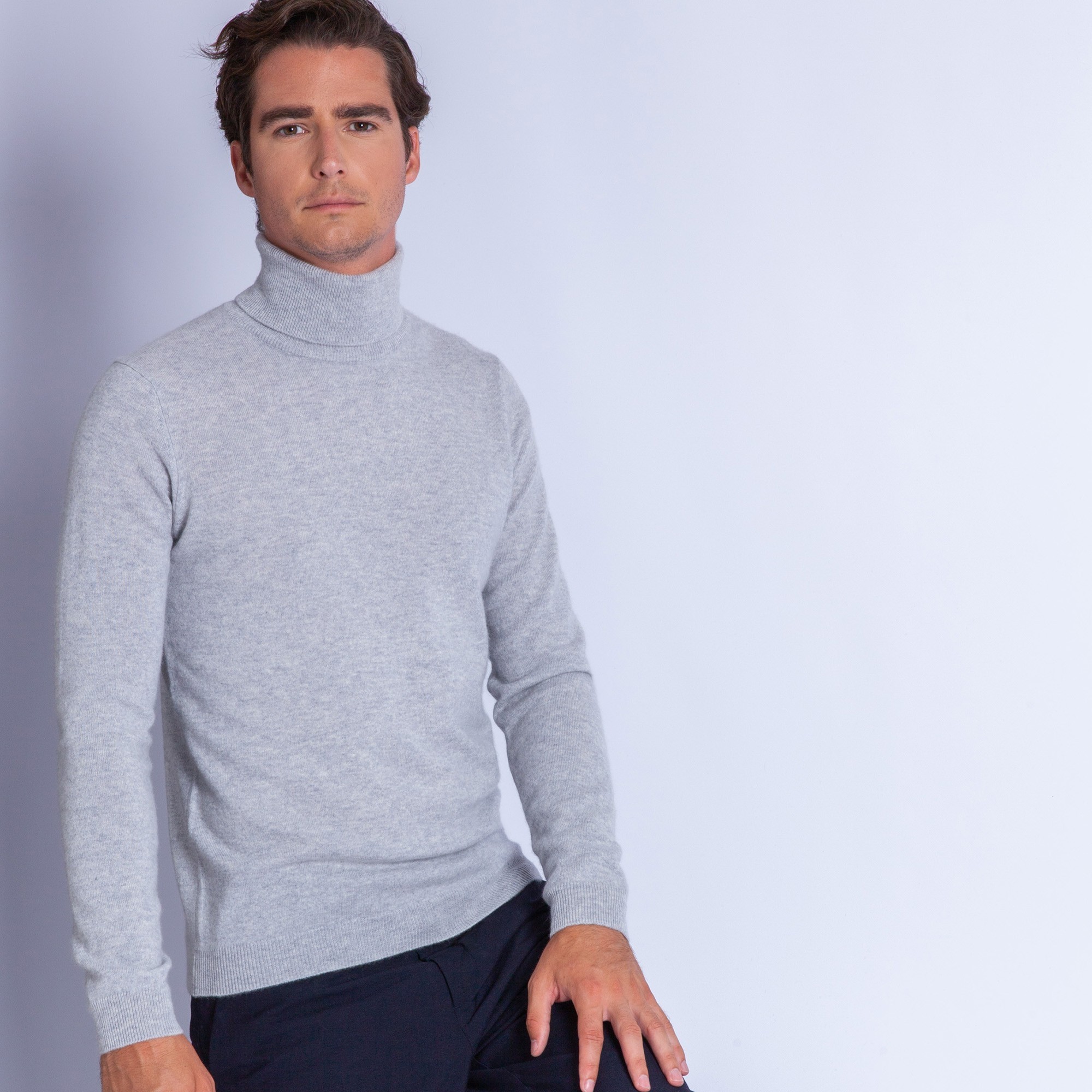 Pull col roulé en cachemire Felipe