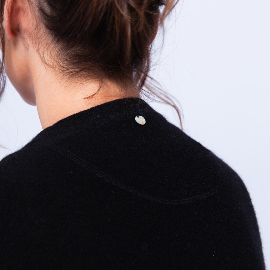 Colete quimono sem mangas 100% cashmere - Oumi