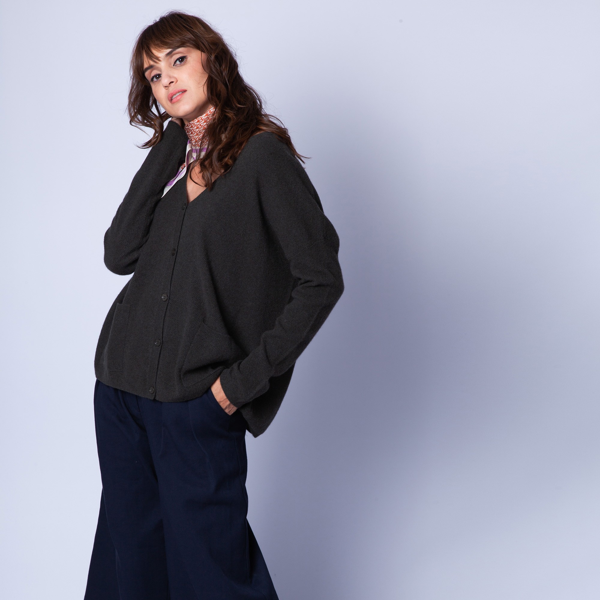 Loose-fit, cashmere cardigan — Gaby